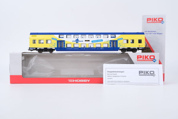 Piko H0 58350B Doppelstockwagen "metronom Fahrrad-Wagen" 2.Kl.