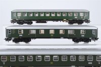 Märklin H0 Konvolut Schnellzugwagen 1./2. Kl. Gepäckwagen DB (teilweise verblichen, Dach lose)
