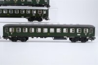 Märklin H0 Konvolut Schnellzugwagen 1./2. Kl. Gepäckwagen DB (teilweise verblichen, Dach lose)