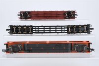 Fleischmann H0 Konvolut Autotransportwagen Tiefladewagen Rungenwagen mit Rohrladugn "Mannesmann" DB u.a. (Abbrüche)