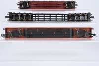 Fleischmann H0 Konvolut Autotransportwagen Tiefladewagen Rungenwagen mit Rohrladugn "Mannesmann" DB u.a. (Abbrüche)