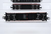 Märklin H0 Konvolut Niederbordwagen teilbeladen mit Plandach/LKW DB