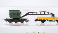 Märklin H0 Konvolut Kranwagen mit Kranschutzwagen Neigungsmesswagen "Insider" DB