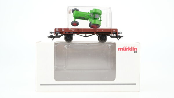 Märklin H0 00731-08 Niederbordwagen mit Traktor
