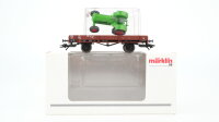Märklin H0 00731-08 Niederbordwagen mit Traktor