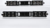Märklin H0 Konvolut Tiefladewagen mit Trafo "AEG" DB (Abbrüche)