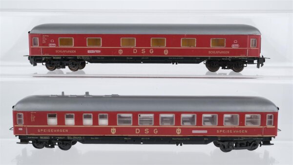 Unbekannt H0 Konvolut Speisewagen Schlafwagen "Mitropa" DSG
