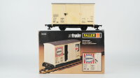 Faller eTrain Spur 0 3636 gedeckter Güterwagen weiss DB