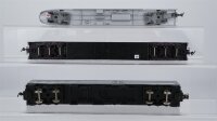 Tri-ang H0 Konvolut US Control Car Auto-train Passenger Car "Santa Fe" (Abbrüche)
