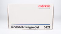 Märklin Spur 1 5421 Länberbahnwagen-Set "Aktien-Brauerei Cluss, Säuglings-Fürsorge Berlin" mit Bremserhaus Länderbahn