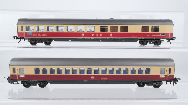 Röwa u.a. H0 Konvolut TEE Reisezugwagen 1. Kl. Speisewaegn "DSG" DB