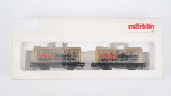 Märklin H0 31650 Behälter-Tragwagen-Satz Fischer Dübel (Containerwagen)  BT 30 der DB