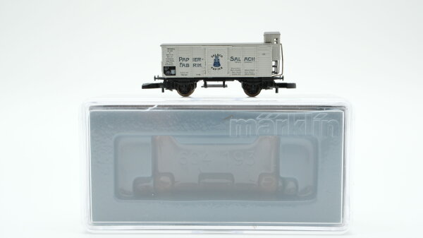 Märklin Z 80332 Gedeckter Güterwagen "Papierfabrik Salach" Jahreswagen 2022