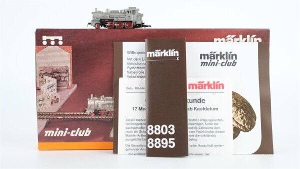Märklin Z 8894 Dampflok Museumslok Lok 01 "mini-club Museum" BR 74