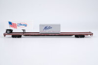 Athearn H0 7605 Flat with Containers C&O