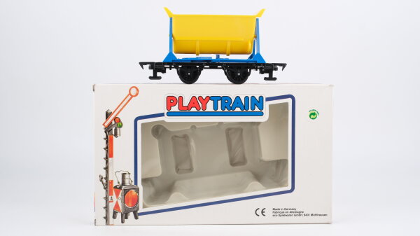 Playtrain Spur 0 660102 Schüttwagen blau/gelb