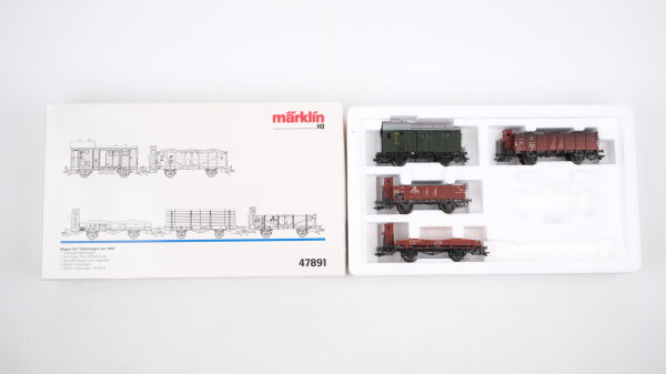 Märklin H0 47891 Wagen-Set "Güterwagen um 1950" DR (unvollständig)
