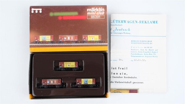 Märklin Z 86391 Güterwagen-Set "Wirtschaftswunder" DB