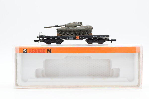 Arnold N 4970 Flachwagen mit Panzer SSkms DB