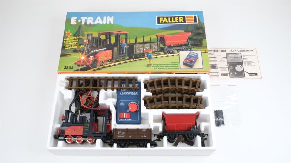 Faller E-Train Spur 0 3803 Set Dampflok mit Güterwagen, Gleis, Trafo