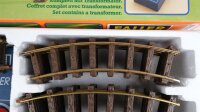 Faller E-Train Spur 0 3803 Set Dampflok mit Güterwagen, Gleis, Trafo