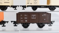 Faller eTrain Spur 0 Konvolut 2 gedeckte Güterwagen 2 Hochbordwagen DB  (unvollständig)