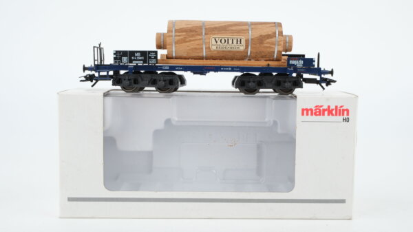 Märklin H0 48251 Flachwagen mit Papier-Glättzylinder (Jahreswagen 2002)
