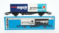 Märklin H0 84670 Behälter-Tragwagen märklin magazin (Containerwagen)  Typ Berlin  Lgjs 598 der DB