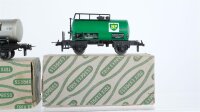 Trix H0 Konvolut Kesselwagen "Esso BP Aral Gasolin" teilweise mit Bremserhaus DB u.a.