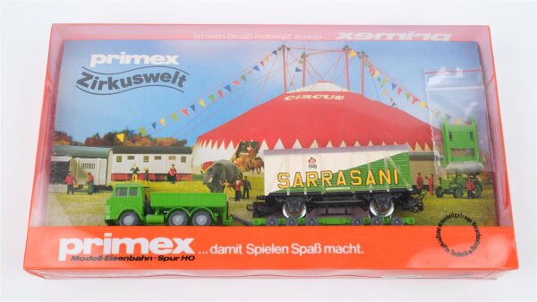 Primex H0 4584 Güterwagen Set Zirkuswelt Sarrasani