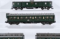 Fleischmann H0 Konvolut Abteilwagen 3. Kl. teilweise mit Bremserhaus Gepäckwagen DR