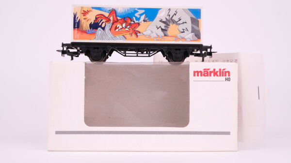 Märklin H0 48705 Behälter-Tragwagen (Containerwagen) BT 30 1. FC Märklin Jahreswagen 2005