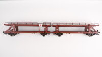 Märklin H0 2663 Autotransport-Zug aus dem Volkswagenwerk DB Wechselstrom Digital (Lok vermutlich verharzt, Abbrüche)