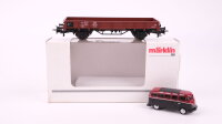 Märklin H0 00755-12 Niederbordwagen " VW-Bully...