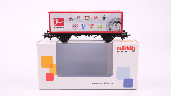 Märklin H0 48617 Behälter-Tragwagen (Containerwagen Bundesliga) Start Up Club Jahreswagen 2017