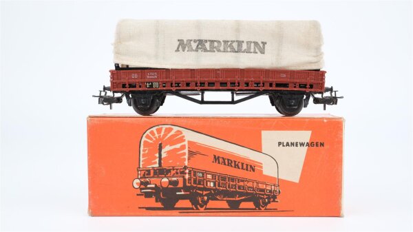 Märklin H0 4609 Niederbordwagen Planwagen DB