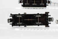 Märklin H0 Konvolut Kranwagen und Kranschutzwagen, Kesselwagen "314 Gasolin" mit Bremserhaus DB/u.a.