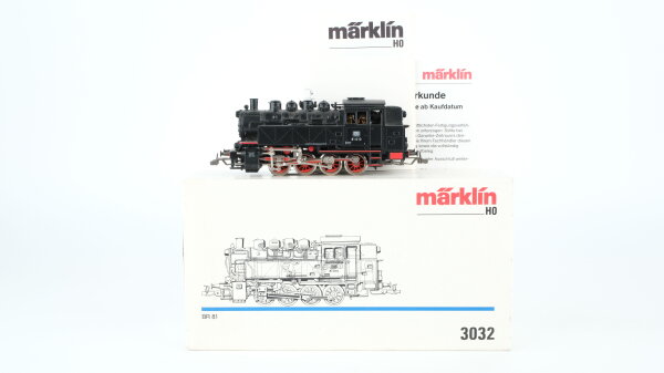 Märklin H0 3032 Dampflok BR 81 010 DB Wechselstrom (vermutlich verharzt)