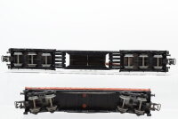 Märklin H0 Konvolut Schwerlastrungenwagen, Niederbordwagen, Niederbordwagen mit Plane, Schwerlastwagen mit Trafo "AEG" DB (unvollständig)