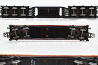 Märklin H0 Konvolut Schwerlastrungenwagen, Niederbordwagen, Niederbordwagen mit Plane, Schwerlastwagen mit Trafo "AEG" DB (unvollständig)