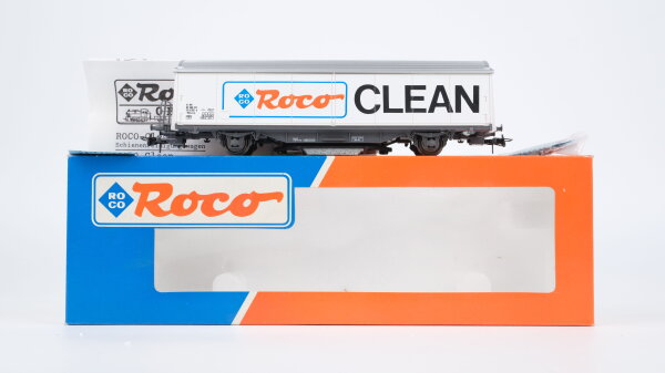 Roco H0 46400 Schienenreinigungswagen (Roco Clean, Wagenkasten in Weiß, neutral) SBB/CFF