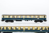 Märklin H0 Konvolut 2 Personenwagen 1.Kl., Abteilwagen 2.Kl., Packwagen beige/oceanbalu DB (Beleuchtung ungetestet)