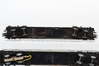 Märklin H0 Konvolut Packwagen, 2 Personenwagen 1.Kl. grün,  Personenwagen 2.Kl. blau DB (unvollständig)