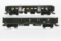 Märklin H0 Konvolut Personenwagen "348/1" 2.Kl., Packwagen "348/4" Blech SBB-CFF (unvollständig)