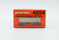 Primex H0 4554 Niederbordwagen mit Plane DB