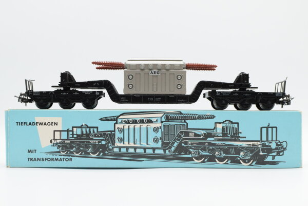 Märklin H0 4617 Tiefladewagen mit Transformator (AEG) SST 53  St 52 der DB