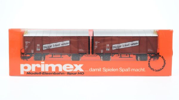 Primex H0 4596 Gedeckter Güterwagen Stückgut-Schnellverkehr  Gllmh 49 (Leig-Einheit) der DB
