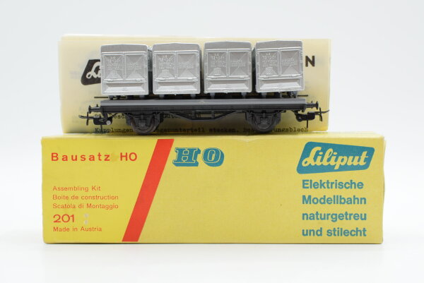 Liliput H0 201 Flachwagenmit Ladung NS