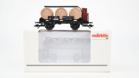 Märklin H0 46744 Weinfaßwagen mit Bremserhaus...