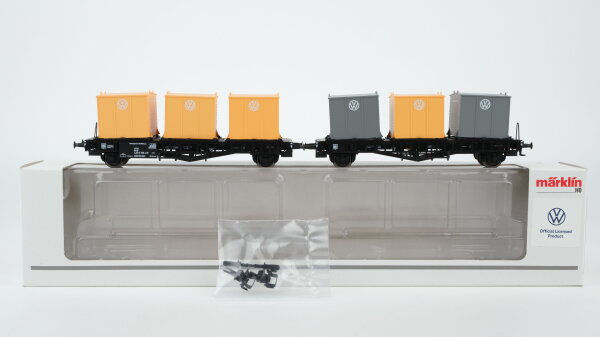 Märklin H0 46661 Behälter-Transportwagen VW 2-teilig DB